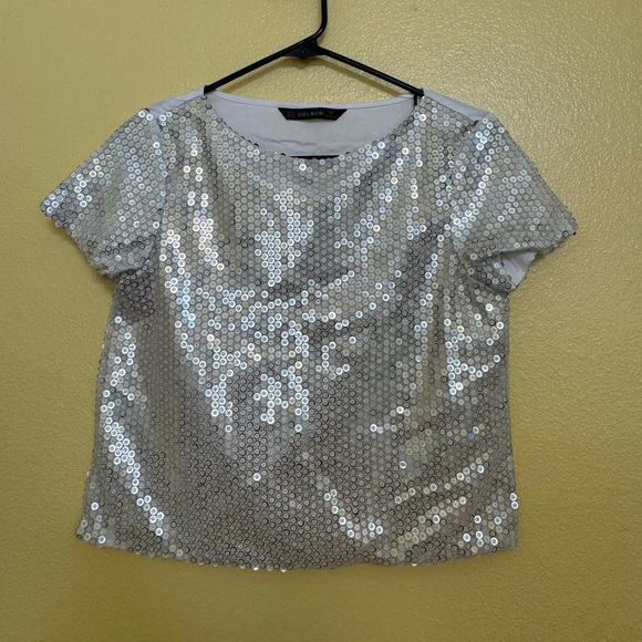 Zara Xs sequin top - Picture 1 of 4